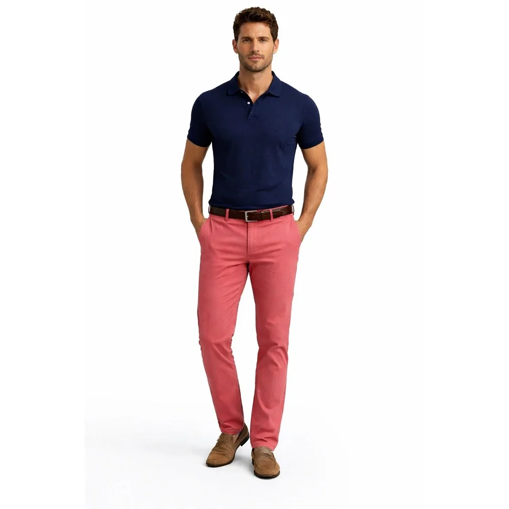 POLO RALPH LAUREN Coral Stretch Slim Fit Chino Pants 36x32‎